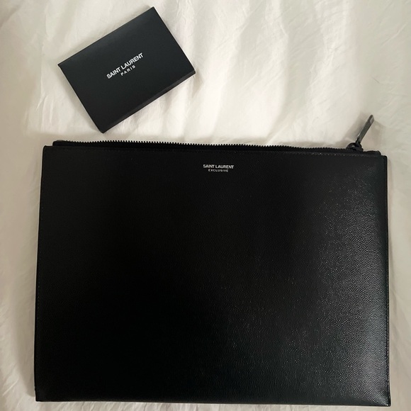 Authentic Saint Laurent Black Laptop Case - Picture 1 of 8